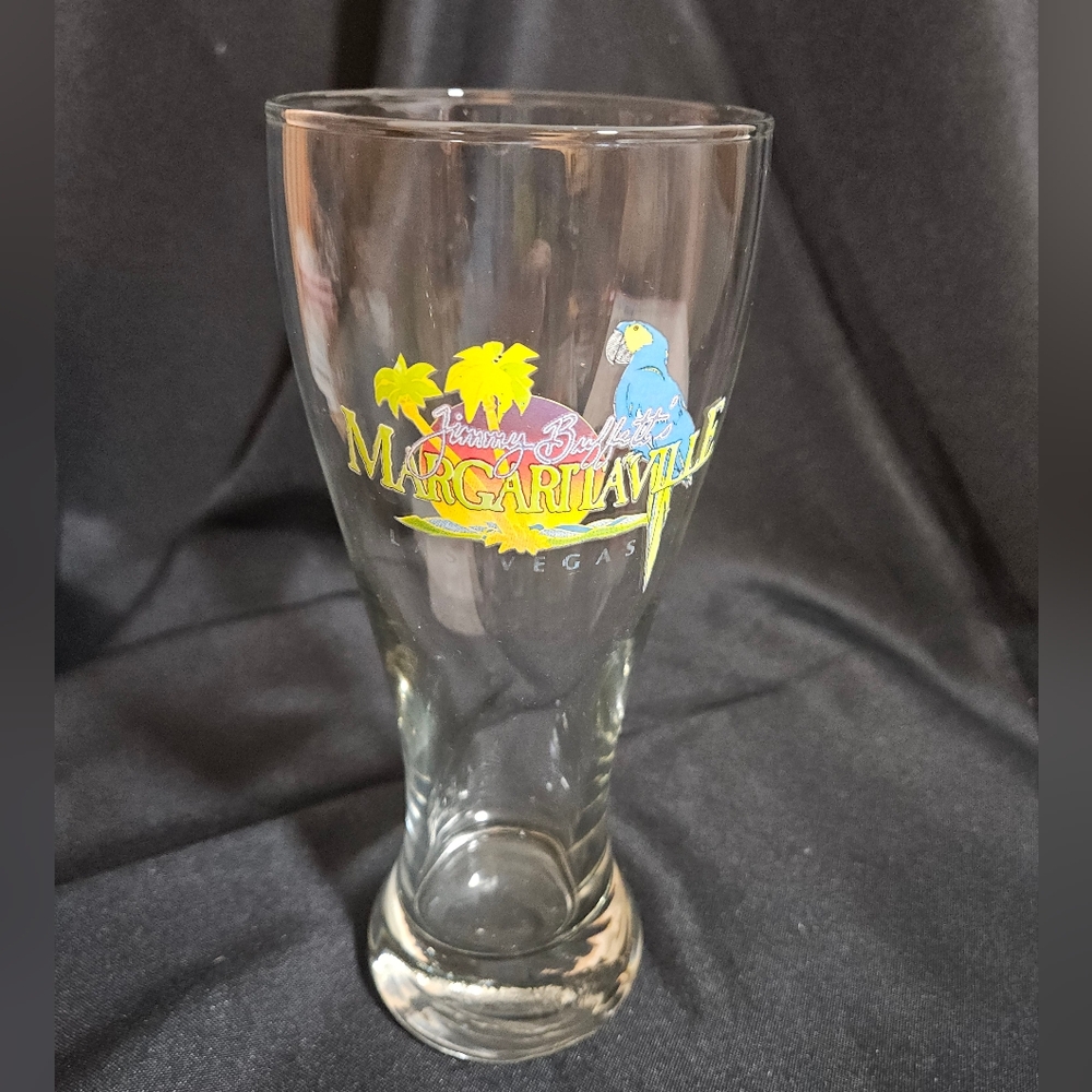 Set of 2 Jimmy Buffett's Margaritaville Las Vegas Beer Pint Pilsner Glass 20 oz
